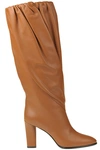 GIVENCHY DRAPED LEATHER BOOTS