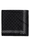 Rag & Bone Medallion Bandana Silk Blend Scarf In Black Multi