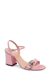 GUCCI GG QUARTER STRAP SANDAL,628012A3N00