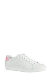 Gucci Ace Gg Sneakers In White Leather