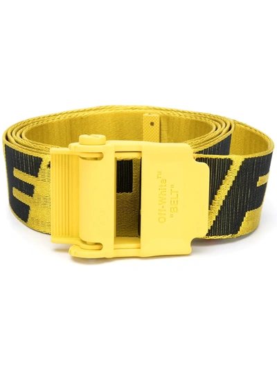 Off-white 2.0 Industrial 腰带 In Yellow,black
