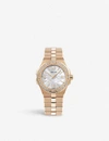 CHOPARD CHOPARD WOMENS WHITE ALPINE EAGLE 18CT ROSE-GOLD AND DIAMOND SMALL WATCH,30545589