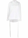 NINA RICCI PEPLUM HEM SHIRT,36CD7494-3D55-2FBD-F429-D119FE280222