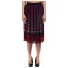 KARL LAGERFELD KARL LAGERFELD STRIPED PLEATED SKIRT