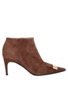 Sergio Rossi Ankle Boots In Brown
