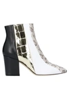 Sergio Rossi Ankle Boots In White