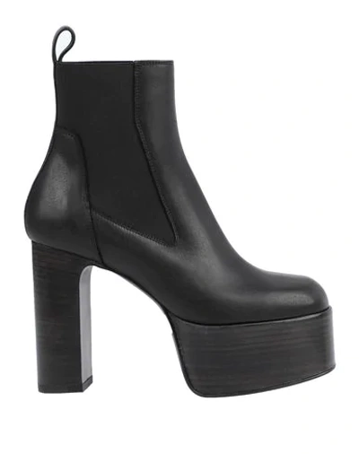 Rick Owens Ankle Boots In Black