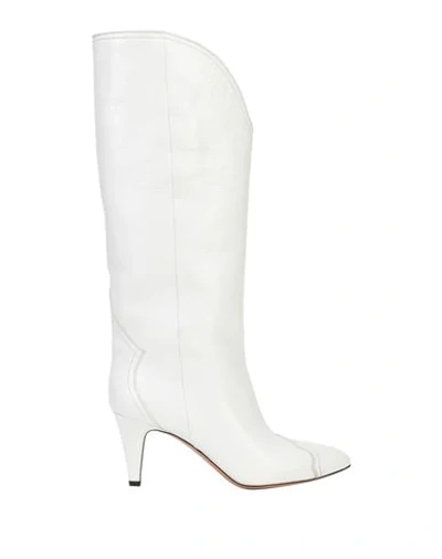Isabel Marant Knee Boots In White