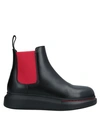Alexander Mcqueen Chelsea-boots Mit Gummisohle In Black