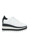 Stella Mccartney Sneak Elyse Logo Print Platform Sneaker In White