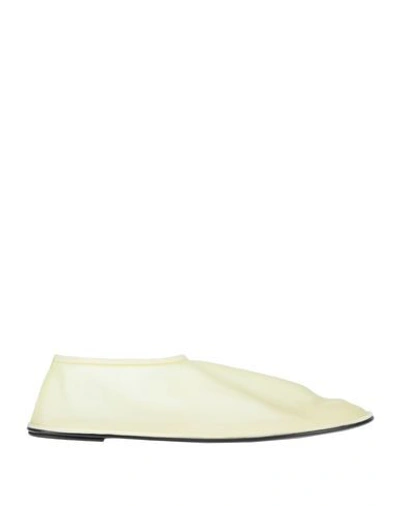 The Row Ballet Flats In Light Yellow