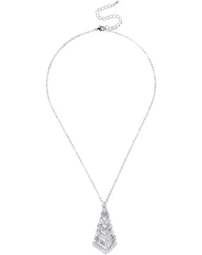 Cz By Kenneth Jay Lane Necklace In Silver