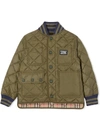 BURBERRY LOGO QUILTED JACKET