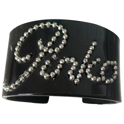 Pre-owned Pinko Black Plastic Bracelet