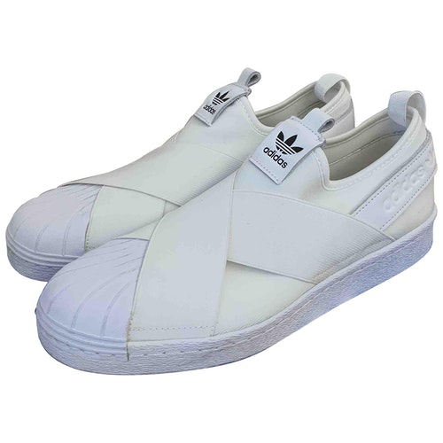 Pre-Owned Adidas Originals Superstar White Rubber Trainers | ModeSens