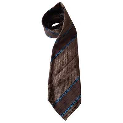 Pre-owned Givenchy Silk Tie In Brown