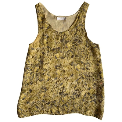Pre-owned Chloé Silk Vest In Yellow