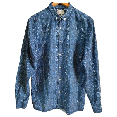 Pre-owned Knowledge Cotton Apparel Shirt In Blue