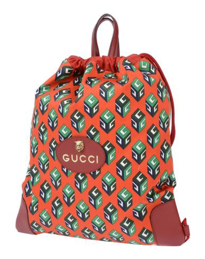 Gucci Backpack & Fanny Pack In Red