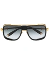 Balmain X Akoni Gradient Tinted Oversized Sunglasses In Black
