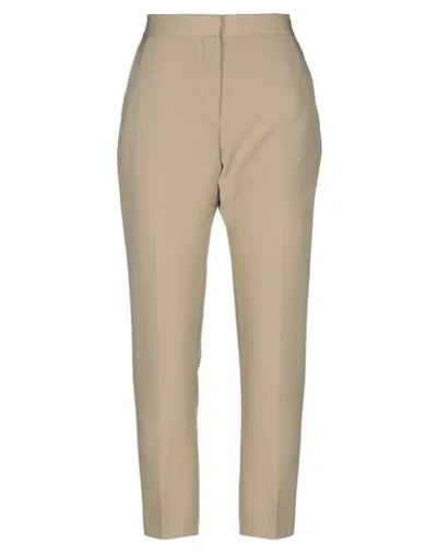 BURBERRY BURBERRY WOMAN PANTS BEIGE SIZE 8 WOOL,13477096XI 1