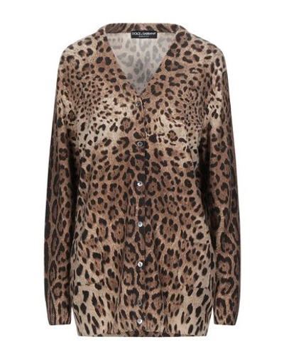 Dolce & Gabbana Cardigan In Khaki