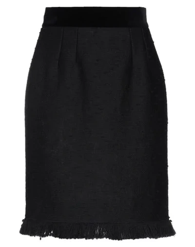 Dolce & Gabbana Midi Skirts In Black