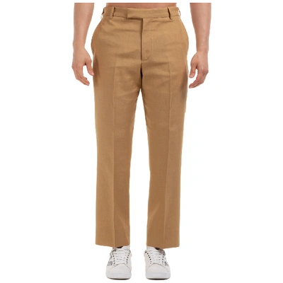 Gucci Linen And Viscose Trousers In Beige