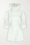 ZIMMERMANN GLASSY HOODED LINEN PLAYSUIT