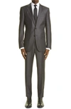 ERMENEGILDO ZEGNA CLASSIC FIT GREY WOOL SUIT,999Q22684-221225