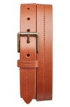 SHINOLA LEATHER BELT,S0320065728