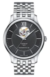 Tissot Tradition Bracelet Watch, 40mm In Silver/ Black/ Silver