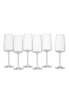 Schott Zwiesel Sensa Set Of 6 Champagne Flutes In Clear