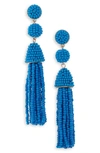 Baublebar Granita Beaded Tassel Earrings In Cobalt