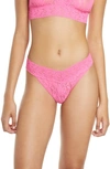 Hanky Panky Original Rise Thong In Fiesta Pink