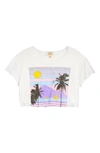 PROJECT SOCIAL T BEACH FRONT CROP GRAPHIC TEE,79004FFEW