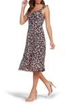 CUPCAKES AND CASHMERE HAILEY FLORAL MIDI DRESS,CK208668