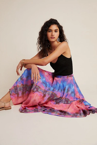 Bl-nk Joni Tie-dye Midi Skirt