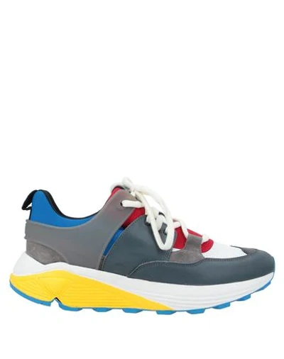 Dondup Done Multi Material Sneakers In Multicolour
