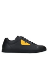 Fendi Monster Eyes Sneakers In Black