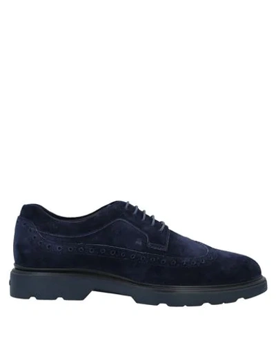 Hogan Lace-up Shoes In Blue