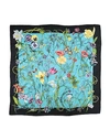 Gucci Square Scarf In Turquoise