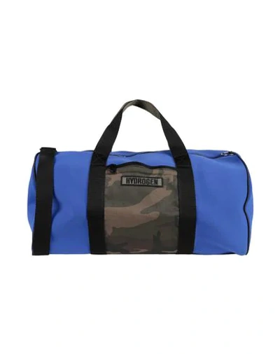 Hydrogen Travel & Duffel Bag In Bright Blue