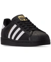 Adidas Originals Superstar Foundation "black/white" Sneakers In Core Black, Feather White
