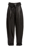 PROENZA SCHOULER WOMEN'S LEATHER TAPERED PANTS,805048