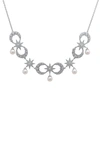 COLETTE JEWELRY WOMEN'S MOON 18K WHITE GOLD AND DIAMOND NECKLACE,828241