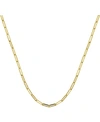 ESSENTIALS PAPER CLIP LINK 18" CHAIN NECKLACE IN SILVER OR GOLD PLATE