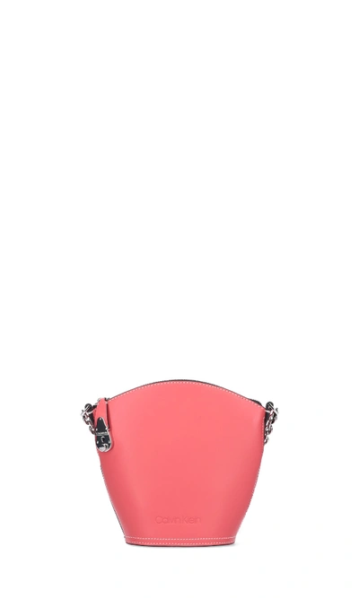 Calvin Klein Lock Bucket Bag In Pink