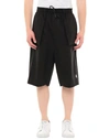 Marcelo Burlon County Of Milan Marcelo Burlon Man Shorts & Bermuda Shorts Black Size Xs Cotton, Polyester In Black