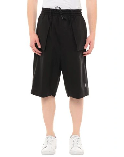 Marcelo Burlon County Of Milan Marcelo Burlon Cotton Basket Shorts In Black